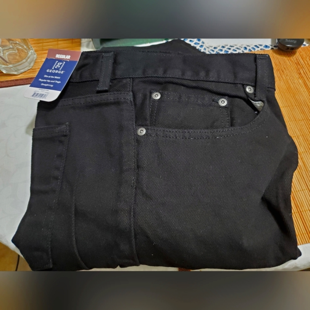 Black George Denim Pants